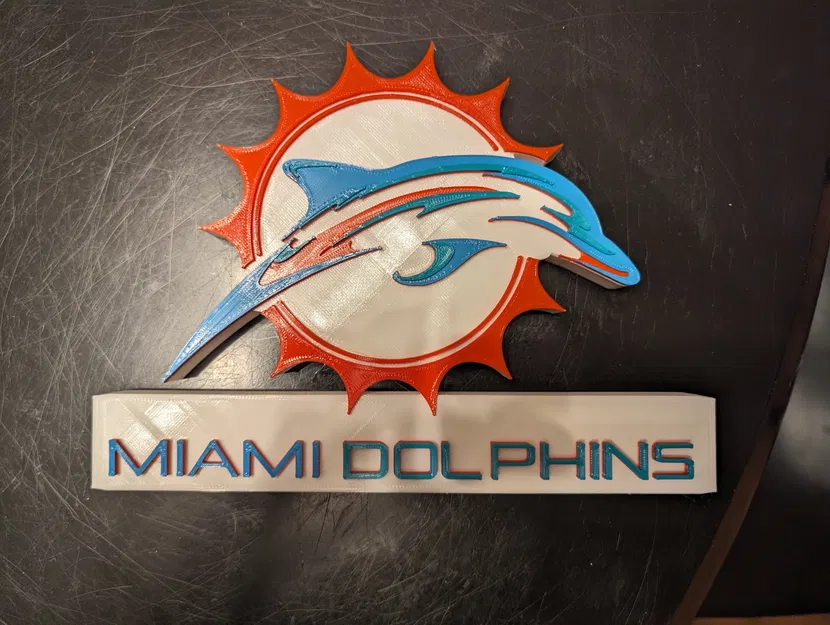 Biển/Trang trí Logo Miami Dolphins Mới - Image 1