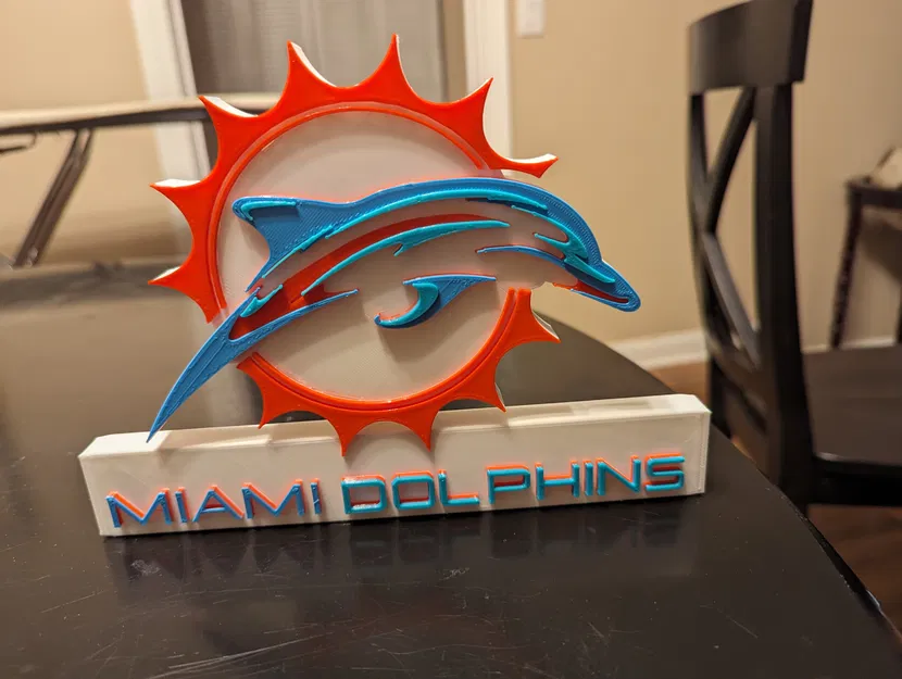 Biển/Trang trí Logo Miami Dolphins Mới - Image 2