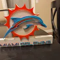 Biển/Trang trí Logo Miami Dolphins Mới - Thumbnail 2
