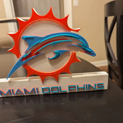 Biển/Trang trí Logo Miami Dolphins Mới