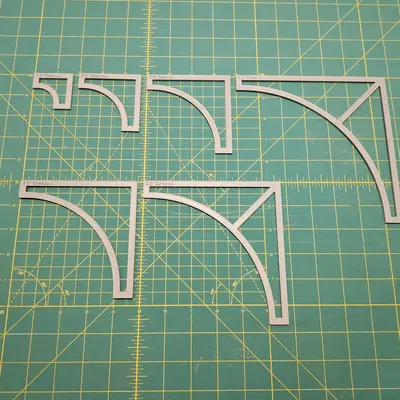 Khuôn Cắt Vải Khối "Drunkard's Path"