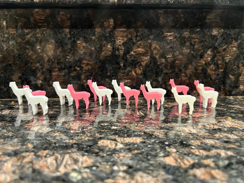 Alpaca/Lama Phong Cách Low-poly Đáng Yêu - Image 1