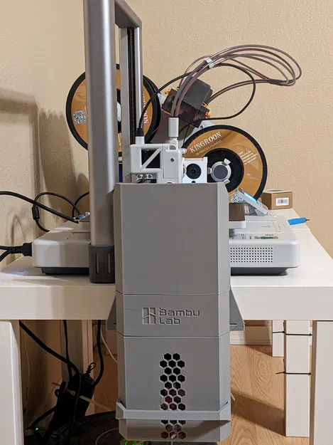 Thùng rác cạnh bàn Bambu A1 (bàn Ikea Lack) - Image 1