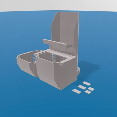 Thùng rác cạnh bàn Bambu A1 (bàn Ikea Lack)