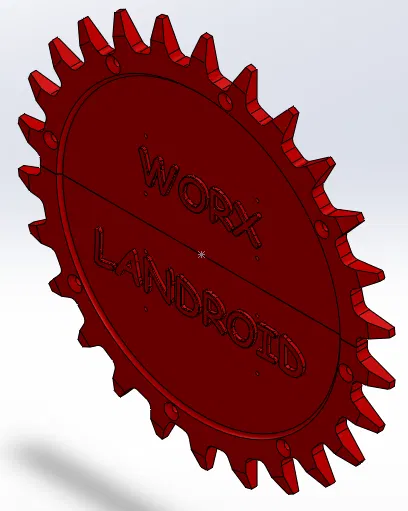 Bánh Xe Gai Hơn Cho Landroid L2000 WR155E L In Được Trên Bàn 220mm - Image 2