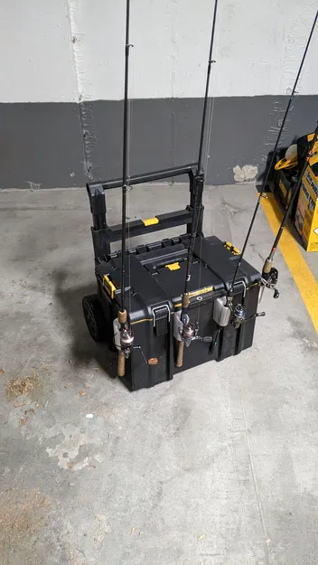 Kệ Cần Câu Cho Thùng Đồ Nghề Có Bánh Xe - Image 6