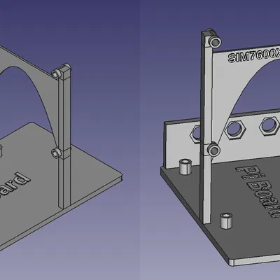Khung Gắn Pi + SIM7600X Để Debug