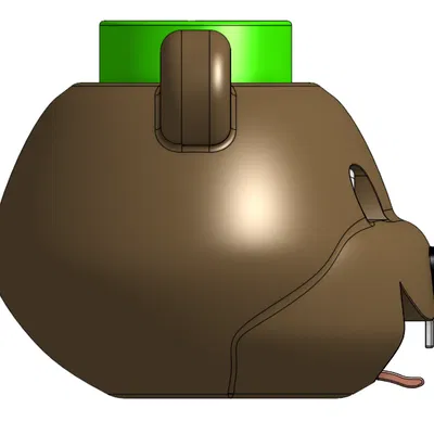 Giá Đỡ Bàn Chải Đánh Răng Hình Hải Ly Thiết Kế Dễ Thương Cho Trẻ Em