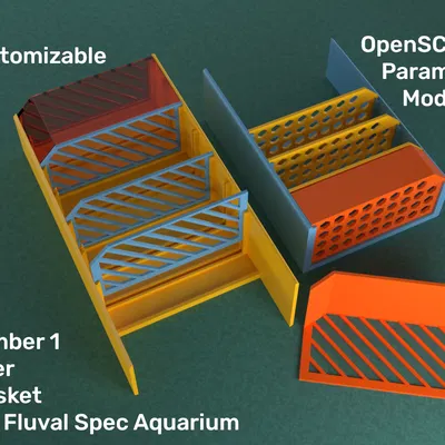 Rổ lọc tùy chỉnh cho hồ Fluval Spec