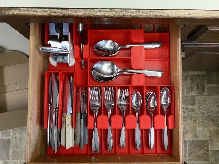 Hộp đựng đồ dùng bằng dao kéo theo chuẩn Gridfinity - Image 1