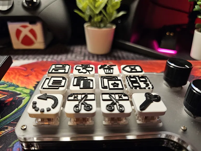 Nút Bàn Phím Macro Low Profile Cho Dựng Video - Image 2