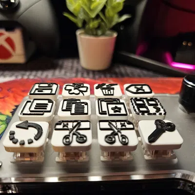 Nút Bàn Phím Macro Low Profile Cho Dựng Video