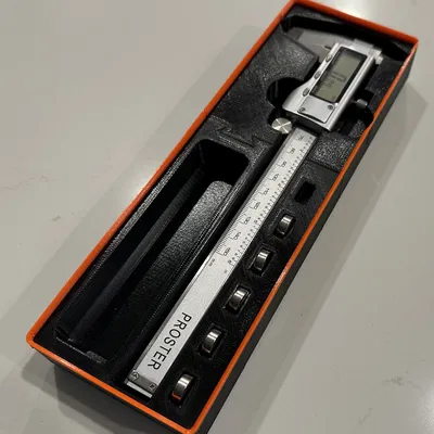 Giá Đỡ Thước Cặp Gridfinity (3x6) - Đồ Dùng Cho Tiệm