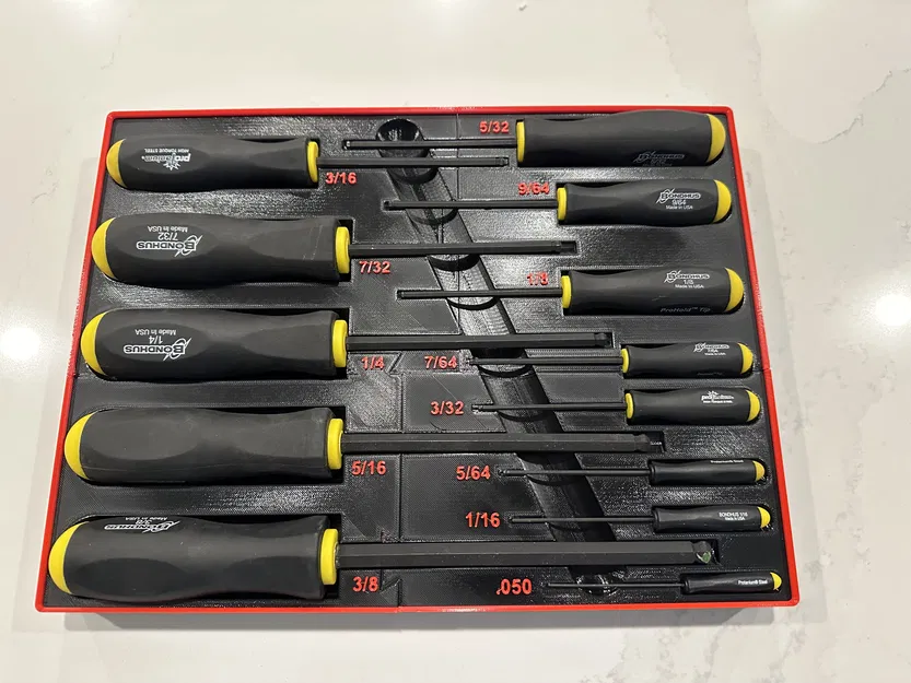 Gridfinity - Hộp Đựng Tua Vít Lục Giác Tiêu Chuẩn - Image 1