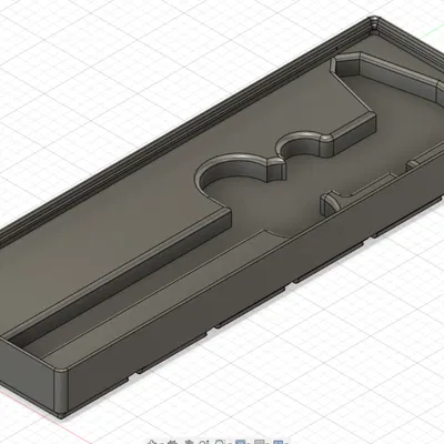 Khuôn Giữ Thước Kẹp Gridfinity 6 inch (Cập Nhật)