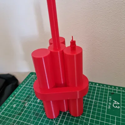 Bom Nổ Khổng Lồ Kiểu Lego Tỷ Lệ 10:1