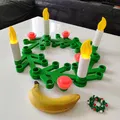 Nến cho Vòng Hoa Giáng Sinh Lego - Thumbnail 1
