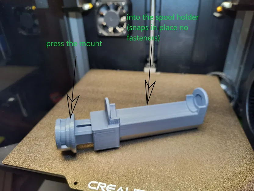 Giá Đỡ Cuộn Dây Máy In Creality K1 Có Vòng Bi Xe Trượt Không Cần Hỗ Trợ - Image 2