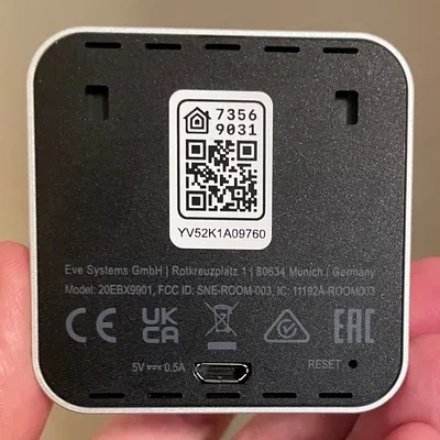 Giá treo tường cho cảm biến Eve Room đo nhiệt độ, độ ẩm, chất lượng không khí