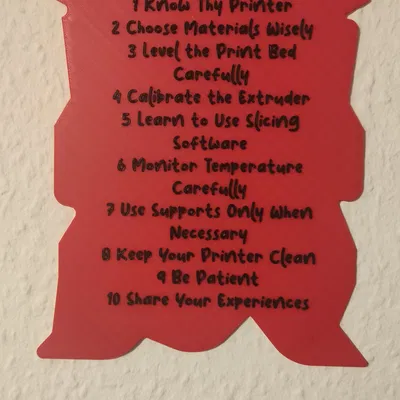 10 Điều Răn Về In 3D