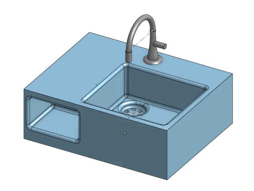 Chậu rửa có vòi nước ( Sink with Faucet ) - Image 1