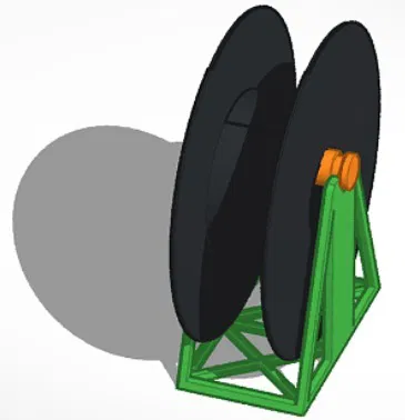 Giá Đỡ Cuộn Dây Tóc Sợi In 3D Đơn Giản - Image 1