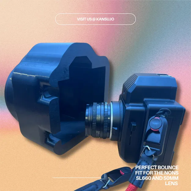 Ốp lưng máy ảnh "Bounce" cho NONS SL660 + Ống kính 50mm - Khóa nam châm - Image 5