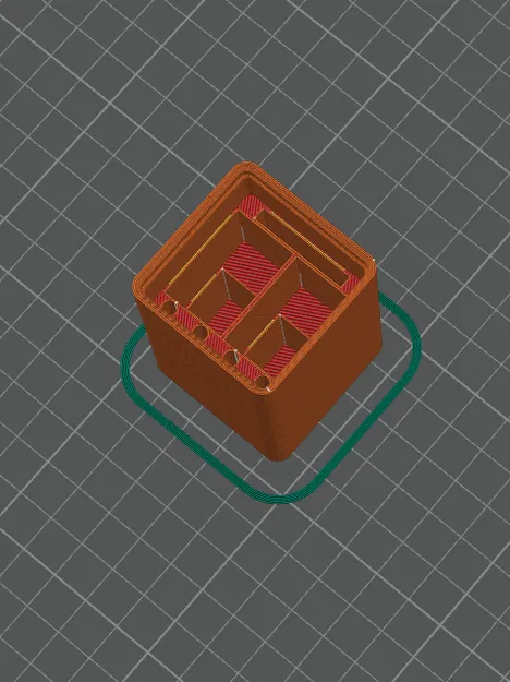 Hộp Gridfinity cho Bambu Hotend X1C P1P P1S Cao 9u Có Vít - Image 1