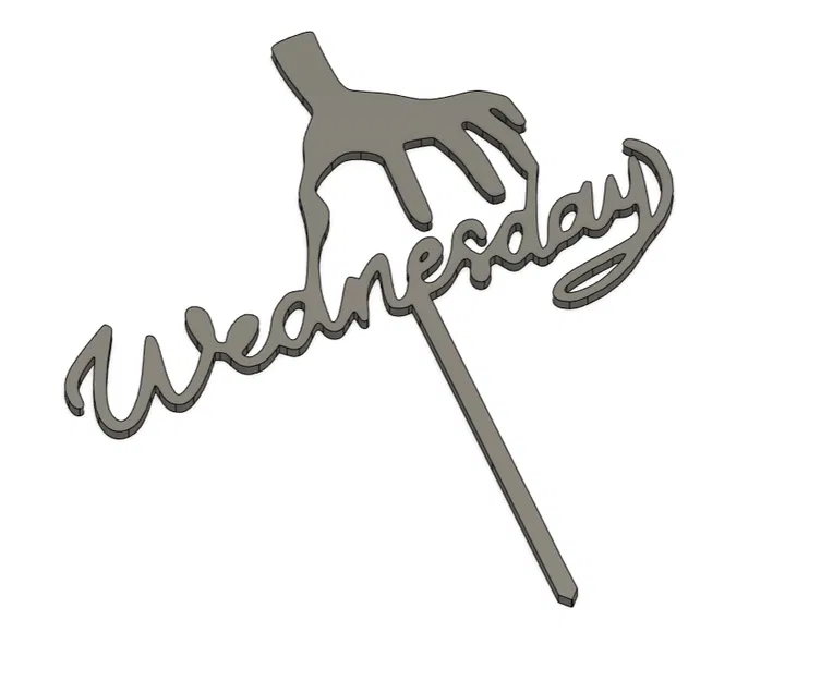 Wednesday topper - Topper cho bánh kem - Image 1