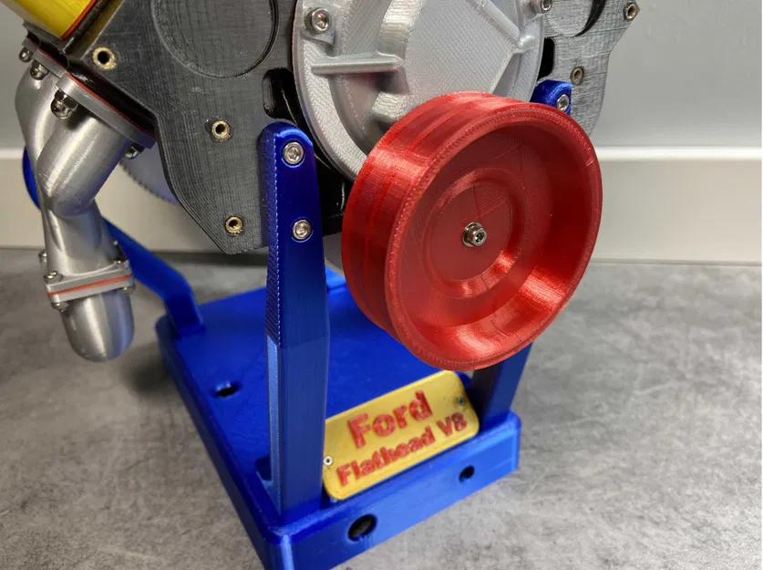 Ford FlatHead V8 (4/14) / Chỉnh sửa Puli Trục Khuỷu - Image 1