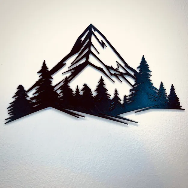 Tranh Treo Tường Hình Núi Phong Cách Tối Giản - Image 3