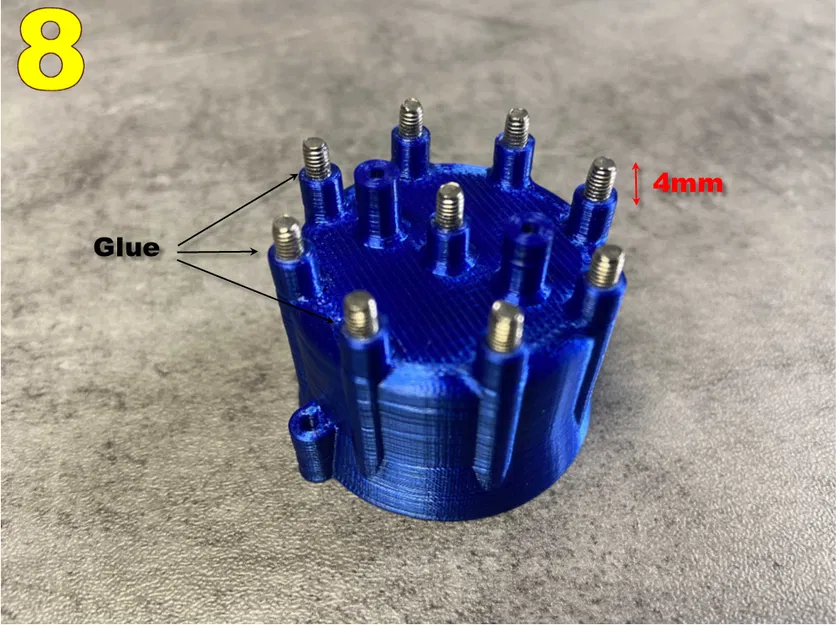 Ford FlatHead V8 (2/14) / Nắp Che Thời Gian (thiết kế mới) và Bộ Phân Phối - Image 12