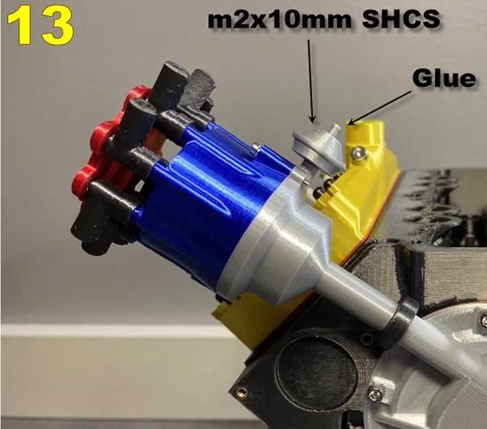 Ford FlatHead V8 (2/14) / Nắp Che Thời Gian (thiết kế mới) và Bộ Phân Phối - Image 17