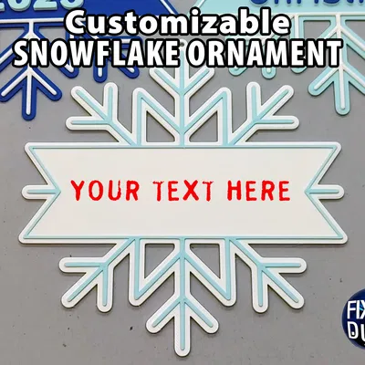 Móc Treo Trang Trí Bông Tuyết Tùy Chỉnh Được