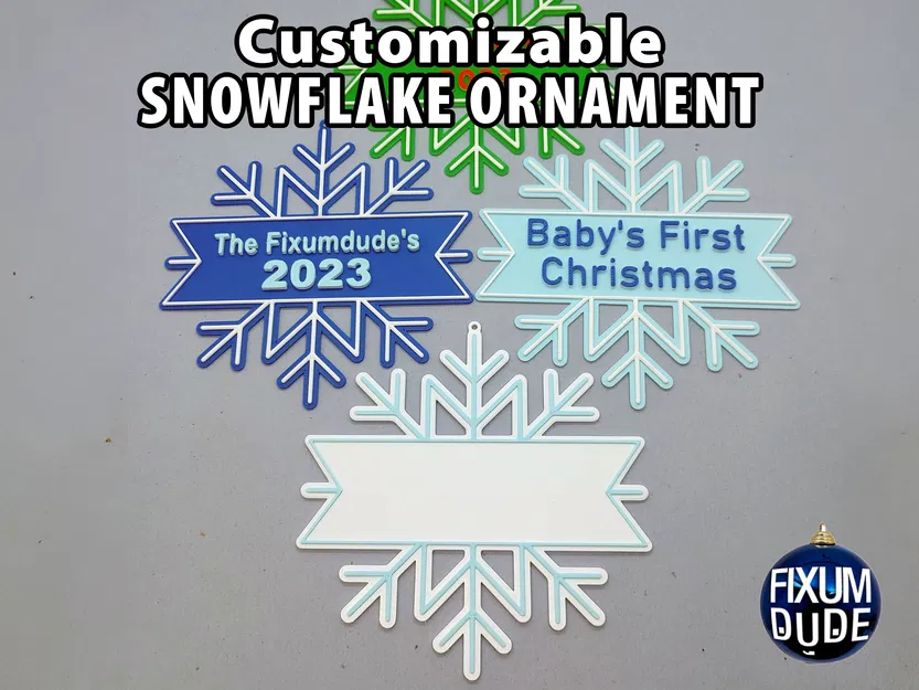 Móc Treo Trang Trí Bông Tuyết Tùy Chỉnh Được - Image 2