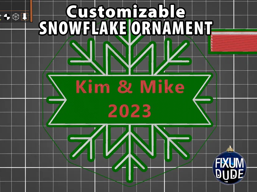 Móc Treo Trang Trí Bông Tuyết Tùy Chỉnh Được - Image 4