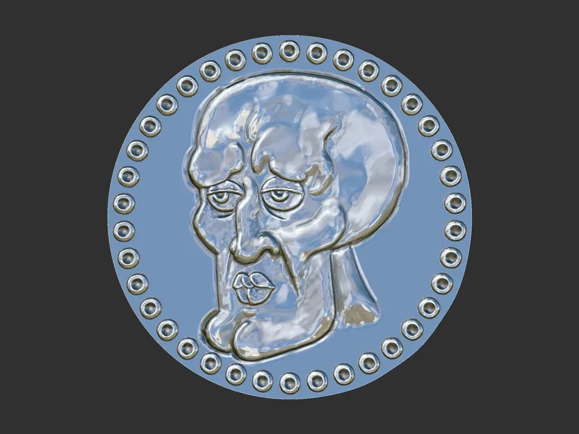 Đồng Xu Hai Mặt Handsome Squidward - Mẫu In 3D Vui Nhộn - Image 2