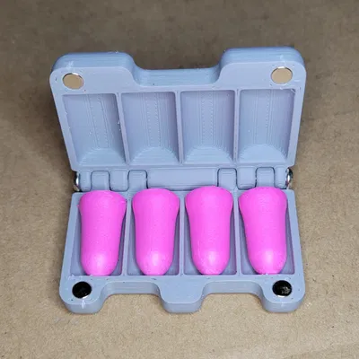 Hộp Đựng Tắc Kè Tai, Chứa Được 4 Cái