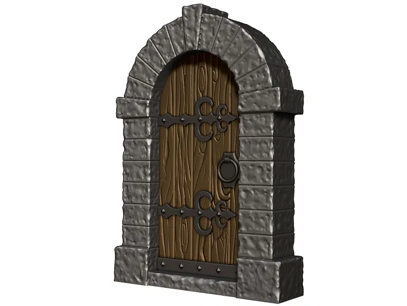 Cổng Lâu Đài và Viền Đá - In 3D Địa Hình Trung Cổ - Image 4