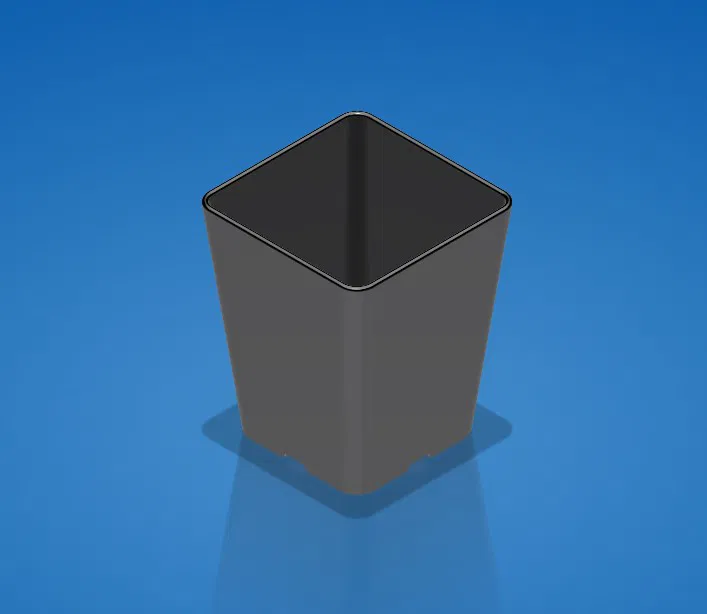 Chậu Cây và Lưới Đơn Giản - Image 1