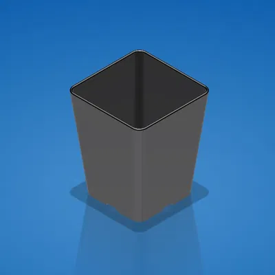 Chậu Cây và Lưới Đơn Giản