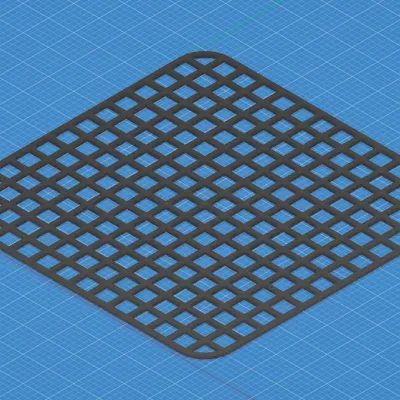 Chậu Cây và Lưới Đơn Giản