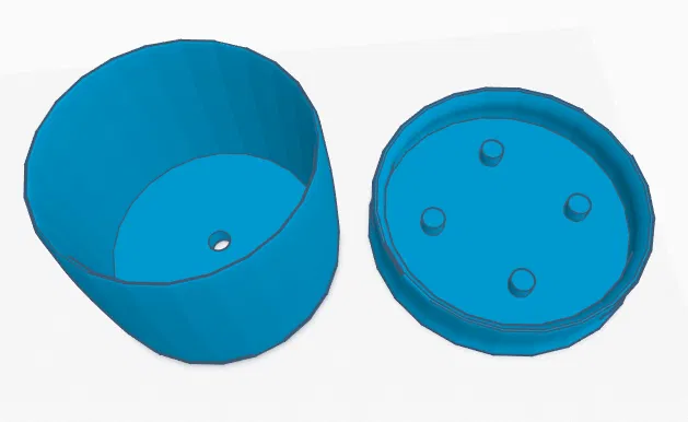 Chậu Trồng Sen Đá Xương Rồng Hình Tròn Có Khay Nước - Image 1