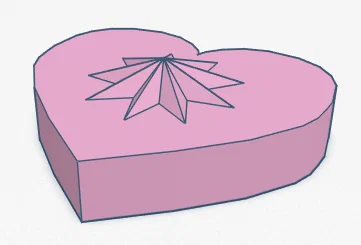Mô hình 3D: Trái Tim và Ngôi Sao - Image 2