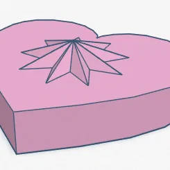 Mô hình 3D: Trái Tim và Ngôi Sao