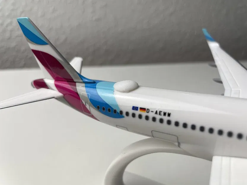 Mô hình ăng-ten Satcom Máy bay Airbus A320 Gia đình Tỷ lệ 1:200 - Image 2