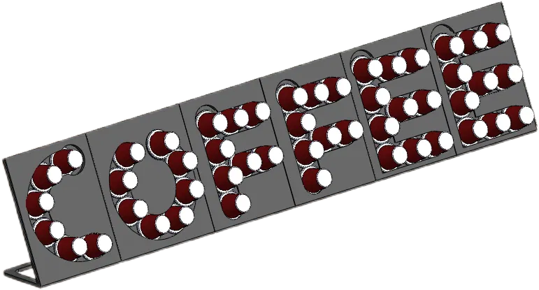 Kệ Đựng Viên Nén Cà Phê Theo Chữ - Image 3