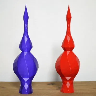 Chóp Đỉnh Cây Thông Noel "Low-poly" - Có Tùy Chọn In Vase Mode