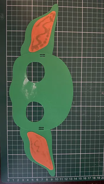 Mặt nạ Baby Yoda 2D có tai - Image 1