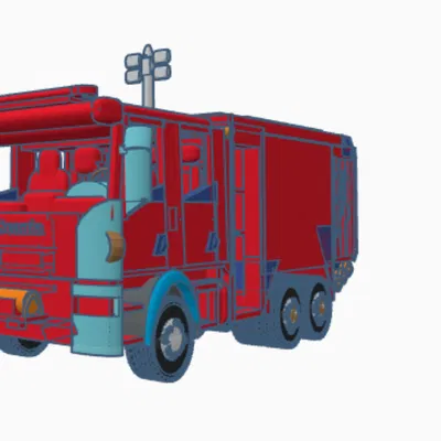 Mô Hình Xe Cứu Hỏa Scania Cas 30